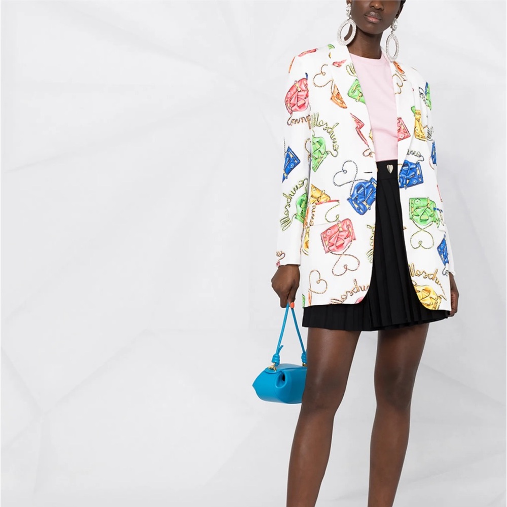 Moschino Colorful Graphic Women's Blazer